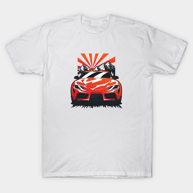 Red Supra MKV MK5 JDM T-Shirt by KaroCars